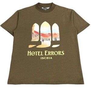 House of Errors Brown Hotel Errors Ischia Landscape Print T Shirt
